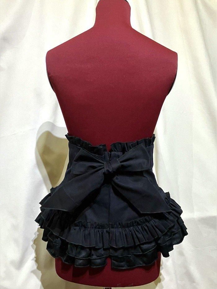 ◇受注商品◇総フリル編み上げコルセット：紺 - MARBLE ~online