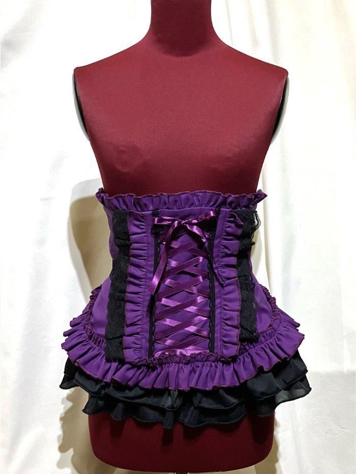 MARBLE 総フリル編み上げコルセット Lサイズ 総フリル編み上げコルセット：白☆Lサイズ☆ - MARBLE ~online shop~