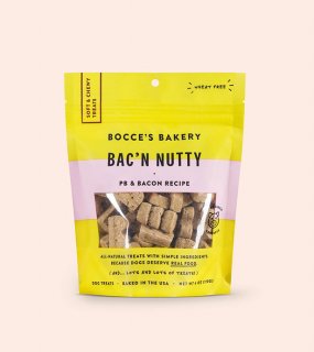 Bac N Nutty Soft & Chewy Treats / BOCCE'S BAKERY（ソフト&チューイー・ピーナッツバター＆ベーコン）