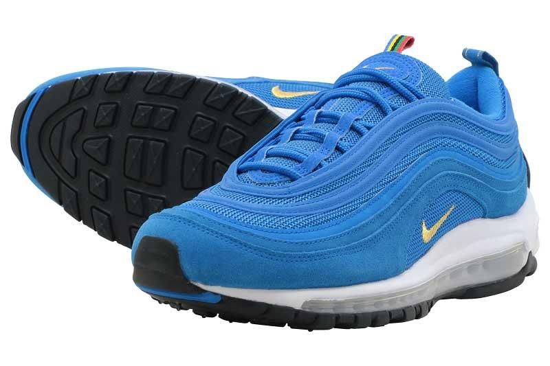 nike air max 97 blue gold