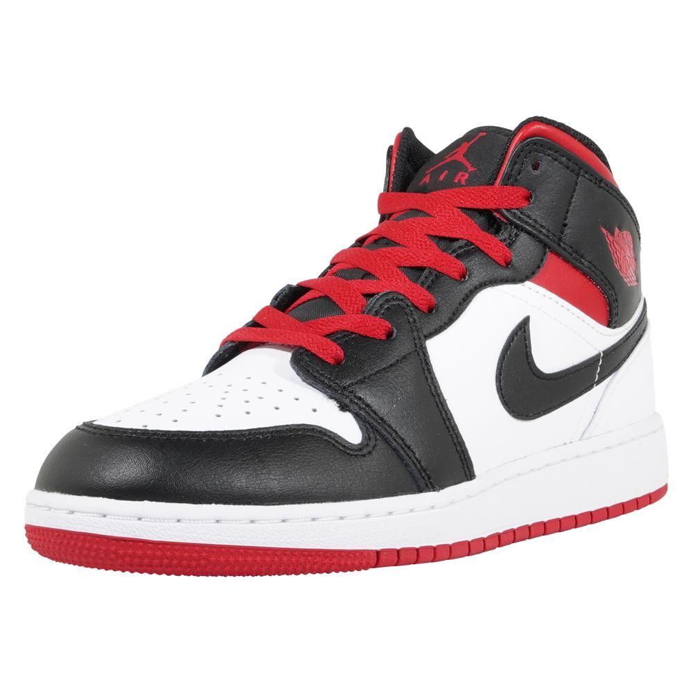 エア ジョーダン 1 MID GS AIR JORDAN 1 MID GS ホワイト/ブラック ...