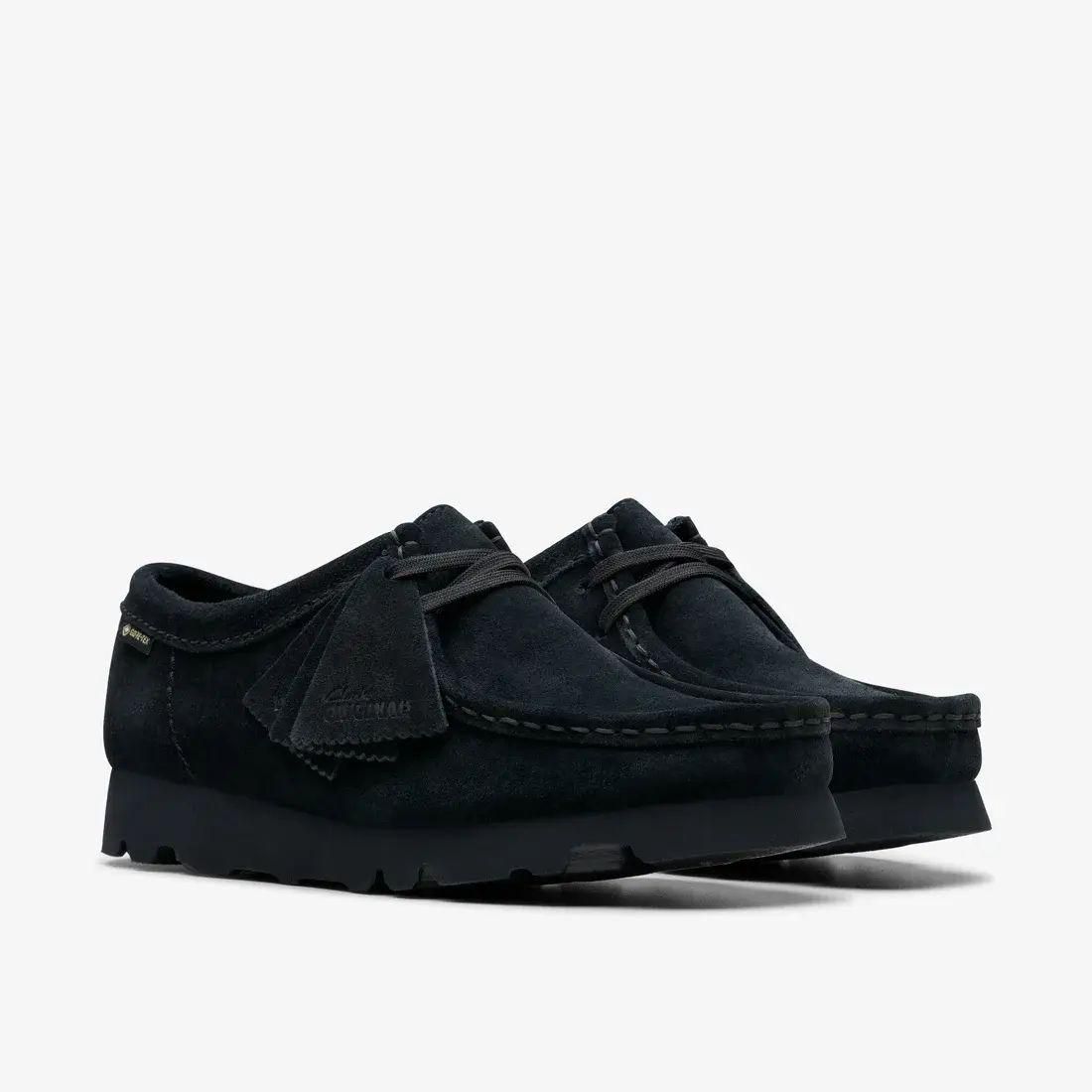 顼 ӡ ƥå Clarks Wallabee GTX Black Sde