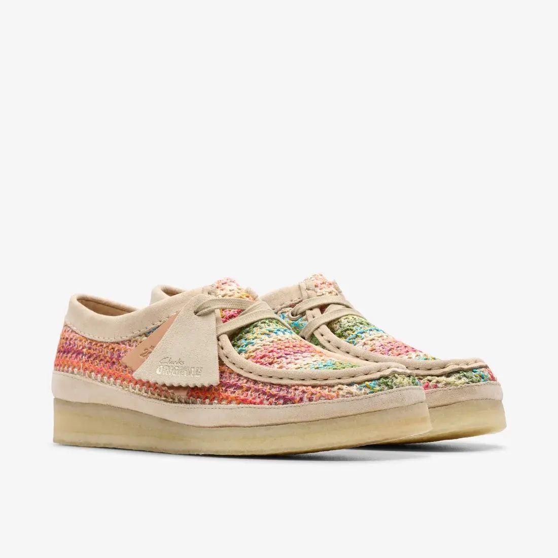 顼 Clarks Wallabee. Multi Raffia 26180170