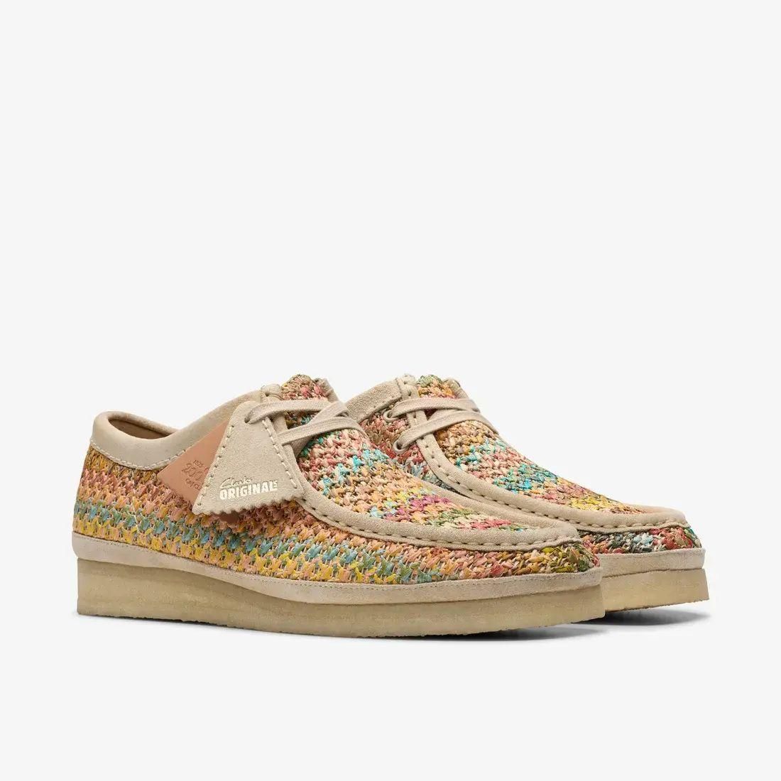 顼 Clarks Wallabee Multi Raffia 26180640