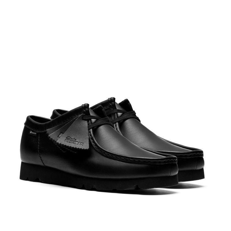 クラークス ワラビー ゴアテックス Clarks WallabeeGTX Blk/Black Lea