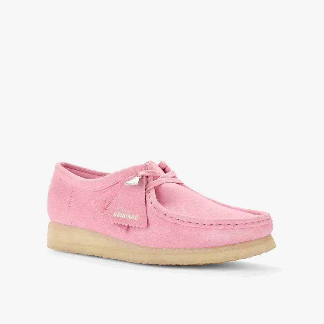 顼 ӡ Clarks Wallabee. Candy Pink