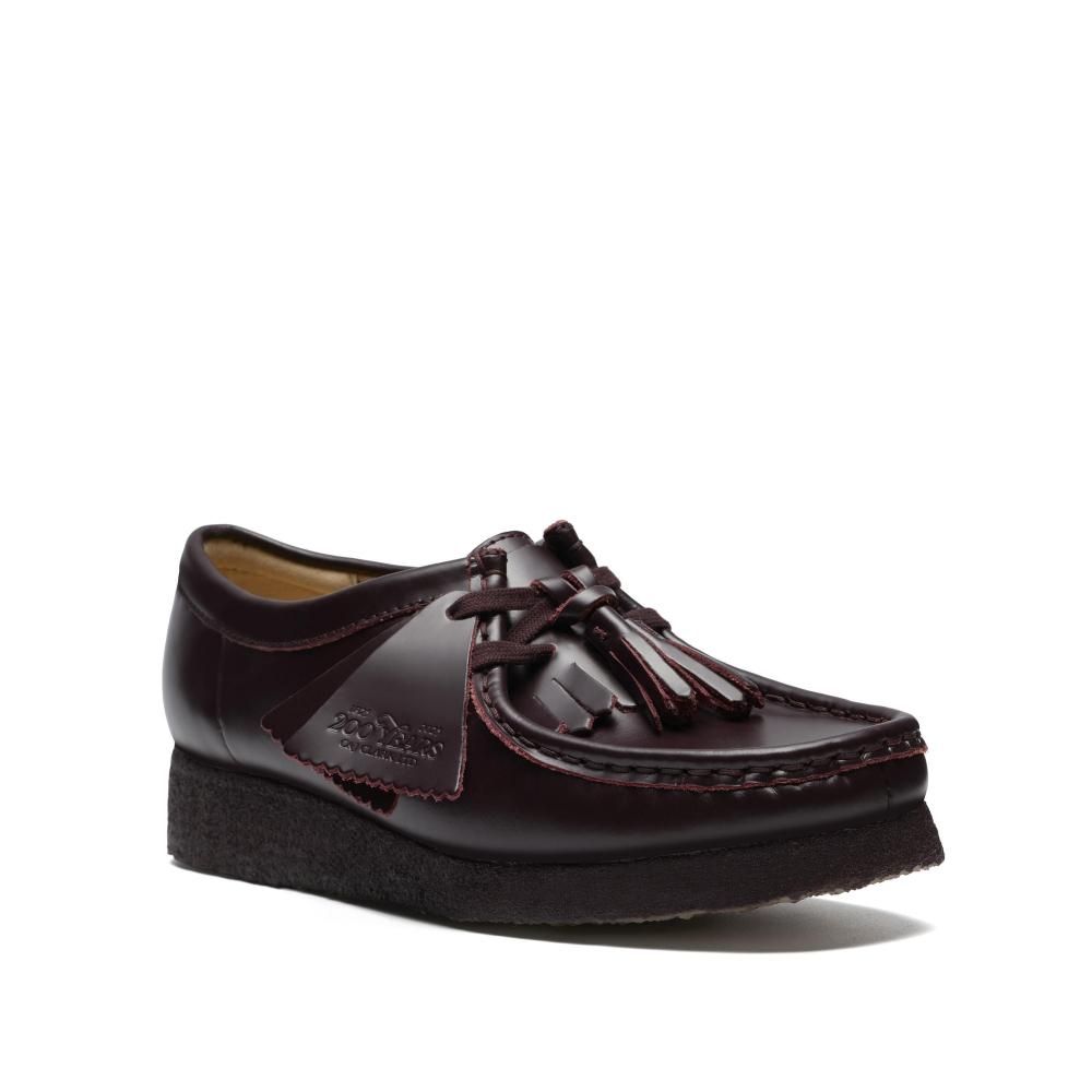 ���顼���� Clarks Wallabee. Purple Grape Lea 26182744