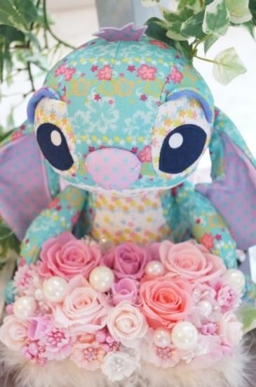 スティッチ ぬいぐるみアレンジ プリザーブドフラワー お祝い ウェディングギフト 電報 祝電 花 スティッチ ぬいぐるみアレンジ プリザーブドフラワー お祝い ウェディングギフト 電報 祝電 花