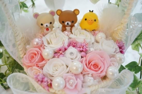 リラックマ フラワーギフト プリザーブドフラワーアレンジメント 花束 プレゼント