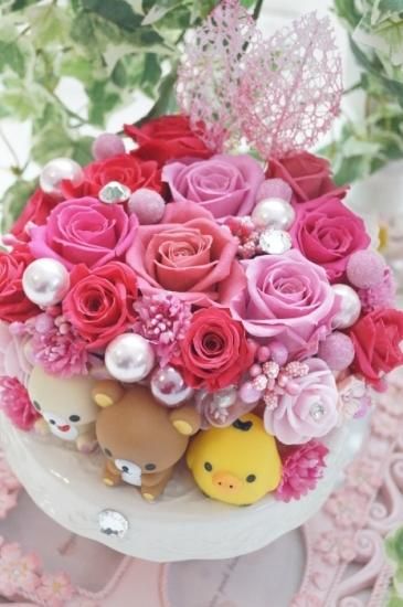 リラックマ フラワーギフト プリザーブドフラワーアレンジメント 花束 プレゼント リラックマ フラワーギフト プリザーブドフラワーアレンジメント 花束 プレゼント