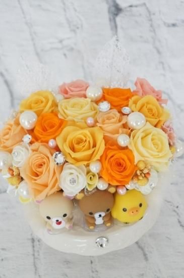 リラックマ フラワーギフト プリザーブドフラワーアレンジメント 花束 プレゼント リラックマ フラワーギフト プリザーブドフラワーアレンジメント 花束 プレゼント