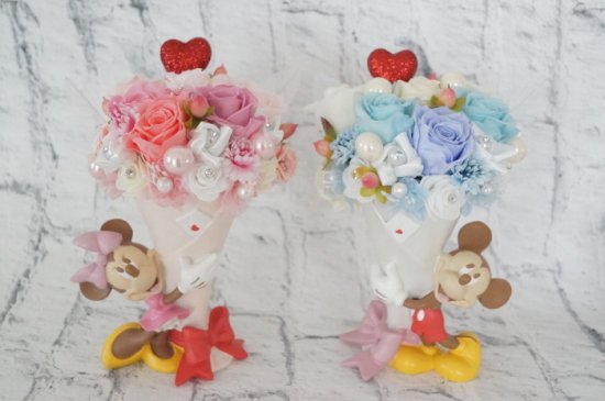 ミッキーマウスの花束｜プリザーブドフラワー 花ギフト ディズニー 花束