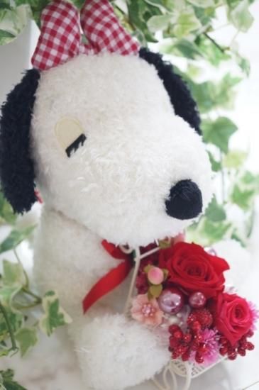 スヌーピー プリザーブドフラワー 花ギフト スヌーピー プリザーブドフラワー 花ギフト