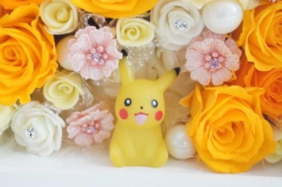 ポケモン ピカチュウ プリザーブドフラワー ボックスアレンジ フラワーボックス ポケモン ピカチュウ プリザーブドフラワー ボックスアレンジ フラワーボックス