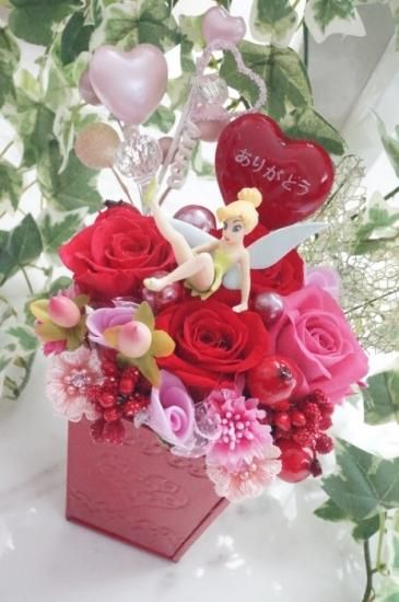 ディズニープリザーブドフラワーアレンジメント Disney プリザーブドフラワー プレゼント 誕生日 結婚祝い 記念