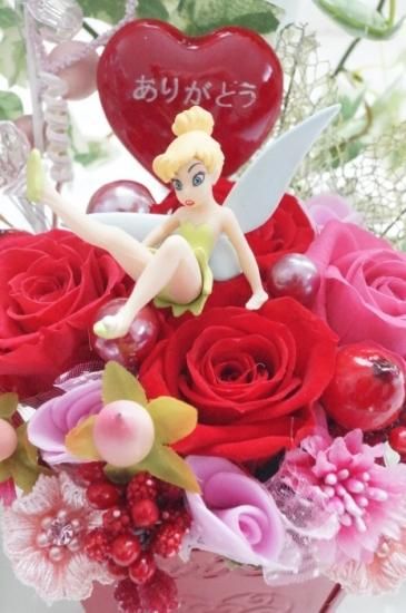 ティンカーベル ランプ ライト ディズニー 置物 フラワー 花