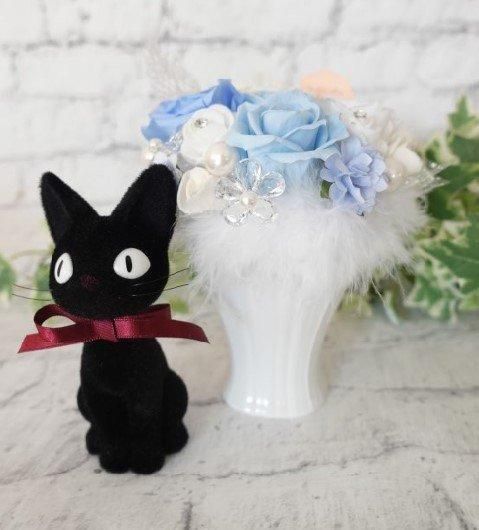 選べるカラー ピック 魔女の宅急便 黒猫の花束 プリザーブドフラワー ギフト 母の日 誕生日プレゼント お祝い お悔み 仏花 Akb 596 花 フラワー ギフト専門店 Winkgift