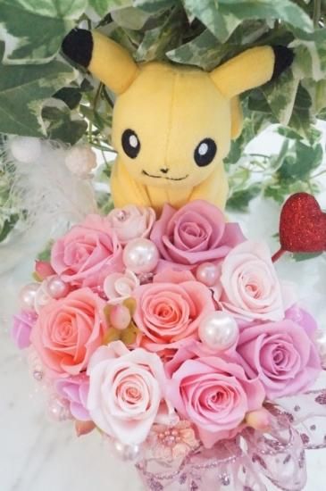 ポケモン ピカチュー 花 ギフト プリザーブドフラワー アレンジメント