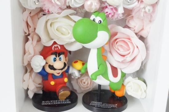 スーパーマリオとヨッシーのプリザーブドフラワーギフト 花束 母の日 結婚祝い 還暦いにも スーパーマリオとヨッシーのプリザーブドフラワーギフト 花束 母の日 結婚祝い 還暦いにも