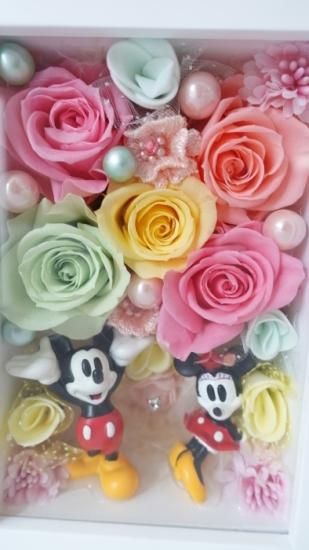 ディズニー（ミッキーとミニー） フラワーギフト 花ギフト