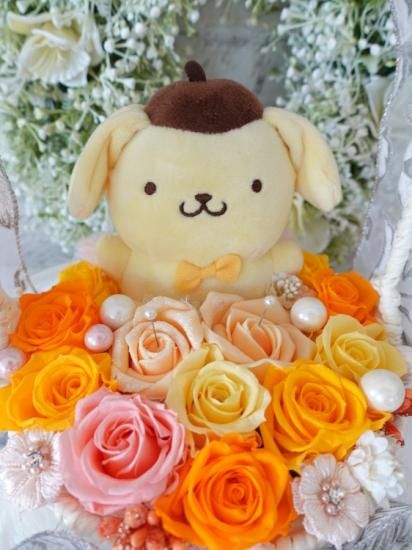 ポムポムプリン 花束 フラワーギフト プリザーブドフラワー アレンジメント