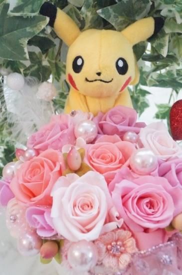 ポケモン ピカチュウ 花ギフト プリザーブドフラワー アレンジメント