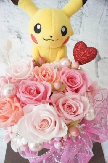 ポケモン ピカチュウ 花ギフト プリザーブドフラワー アレンジメント