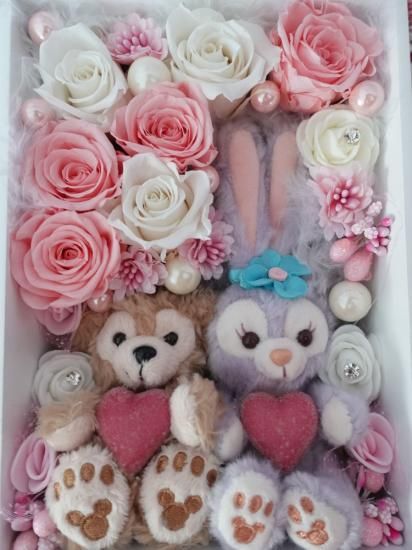 Stella* プリザードフラワーアレンジメント(L)ピンク Stella* プリザードフラワーアレンジメント(L)ピンク フラワー