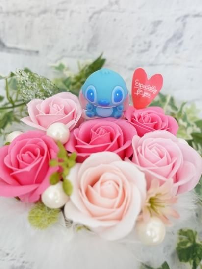 スティッチ 結婚祝い 還暦祝い 花ギフト 誕生日 ぬいぐるみ花束