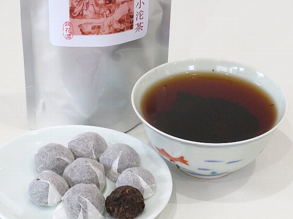 普シ耳小沱茶(プーアル小沱茶) 小粒 20粒 - 桃花源(中国茶・茶器・雑貨)