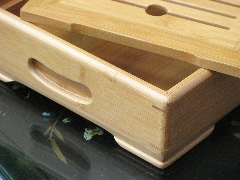 中国茶 茶盤 竹製 34✕22cm 大きめサイズ 新品同様