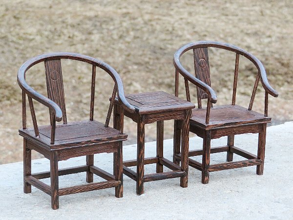 中国紅木椅子セットテイストアジアン