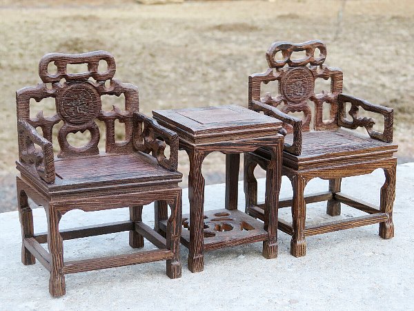 茶棚 鳥の彫刻 中国家具 茶棚 唐木 飾り棚 中国家具 - コレクション