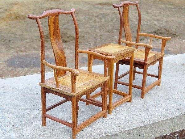 ミニチュア中国家具 黄花梨 官帽椅 - 桃花源(中国茶・茶器