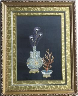 蘇州刺繍画 - 桃花源(中国茶・茶器・インテリア雑貨)