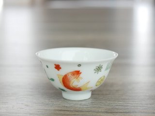 景徳鎮の手書き茶杯 茶碗 - 桃花源(中国茶・茶器・インテリア雑貨)