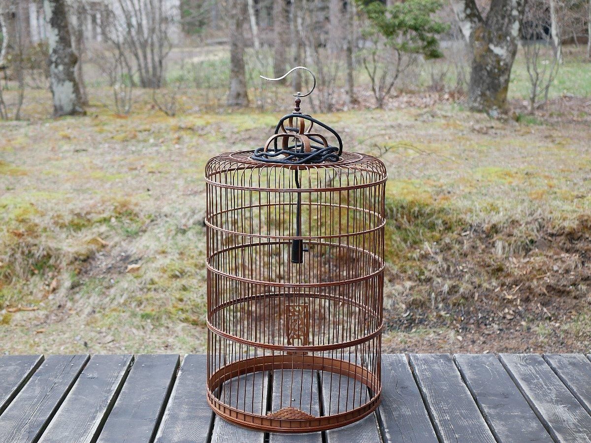 鳥かごランプ 竹製 50 - 桃花源(中国茶・茶器・インテリア雑貨)