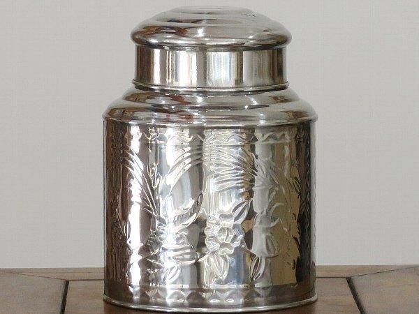 茶缶ステンレス M(アウトレット)凹みアリ - 桃花源(中国茶・茶器