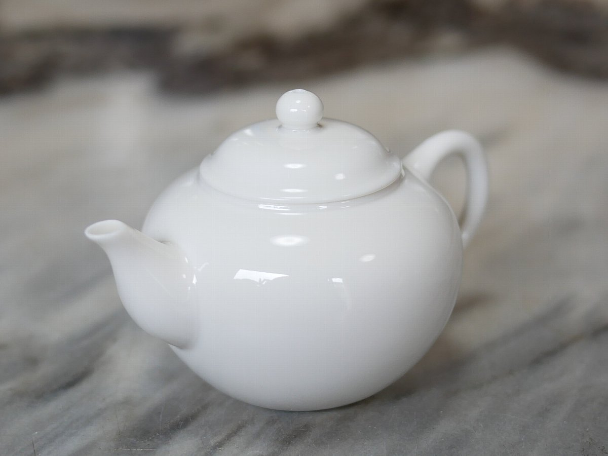 三希 牙白4杯 茶壺 - 桃花源(中国茶・茶器・インテリア雑貨)