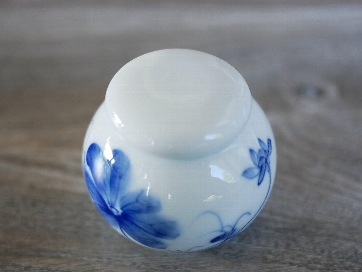 中国美術 茶筒 茶器 茶入れ 茶道具 青磁 花が咲きます似錦お茶の