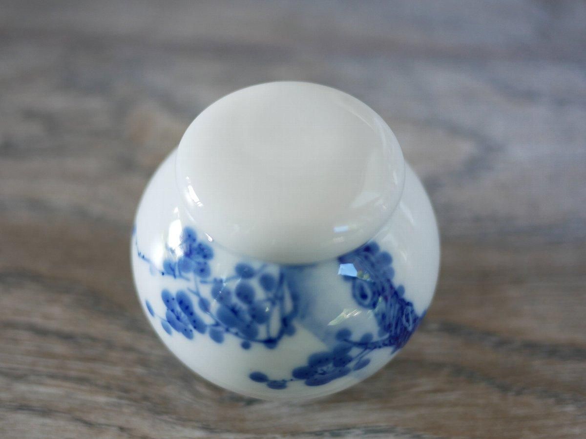 三希 青花 梅花 小茶筒 - 桃花源(中国茶・茶器・インテリア雑貨)