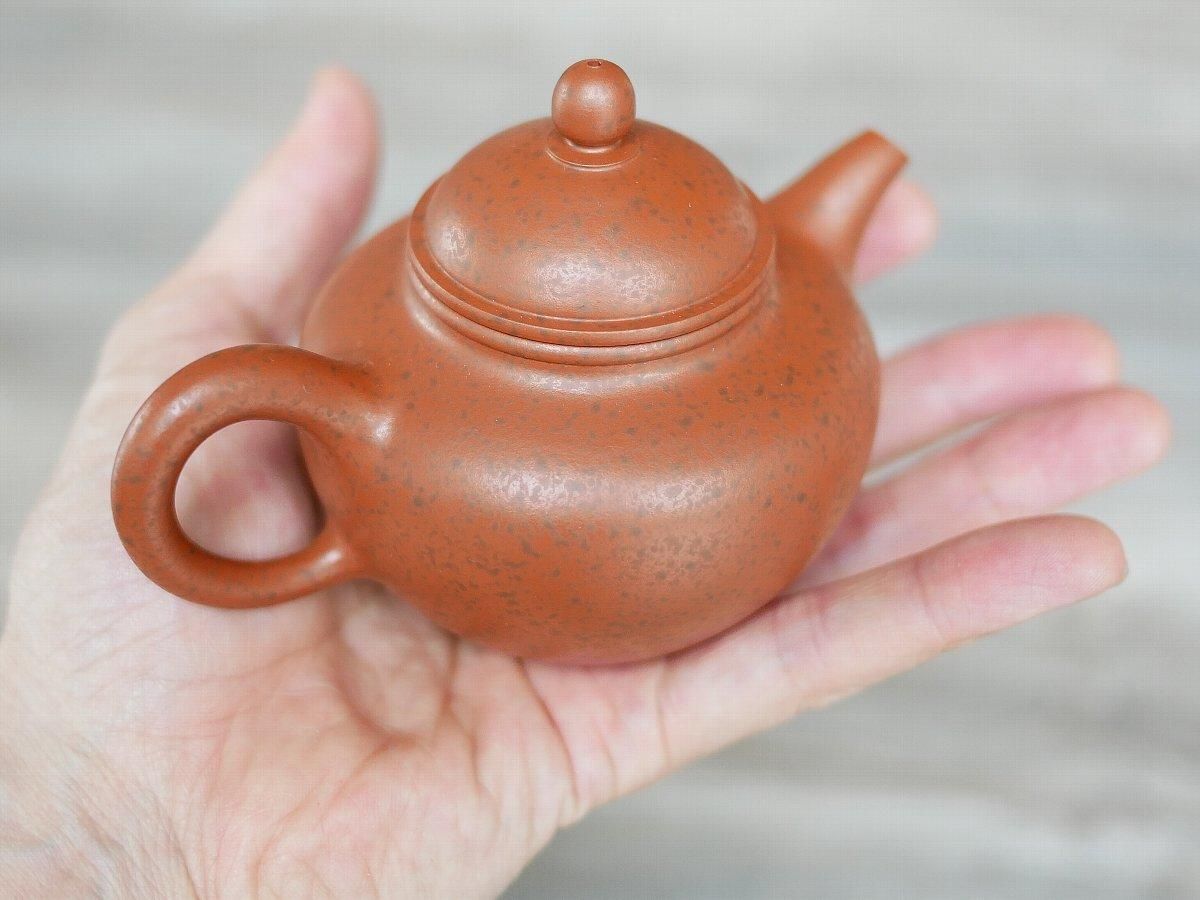 林佳勳 朱泥斑茶壺(3925) - 桃花源(中国茶・茶器・インテリア雑貨)