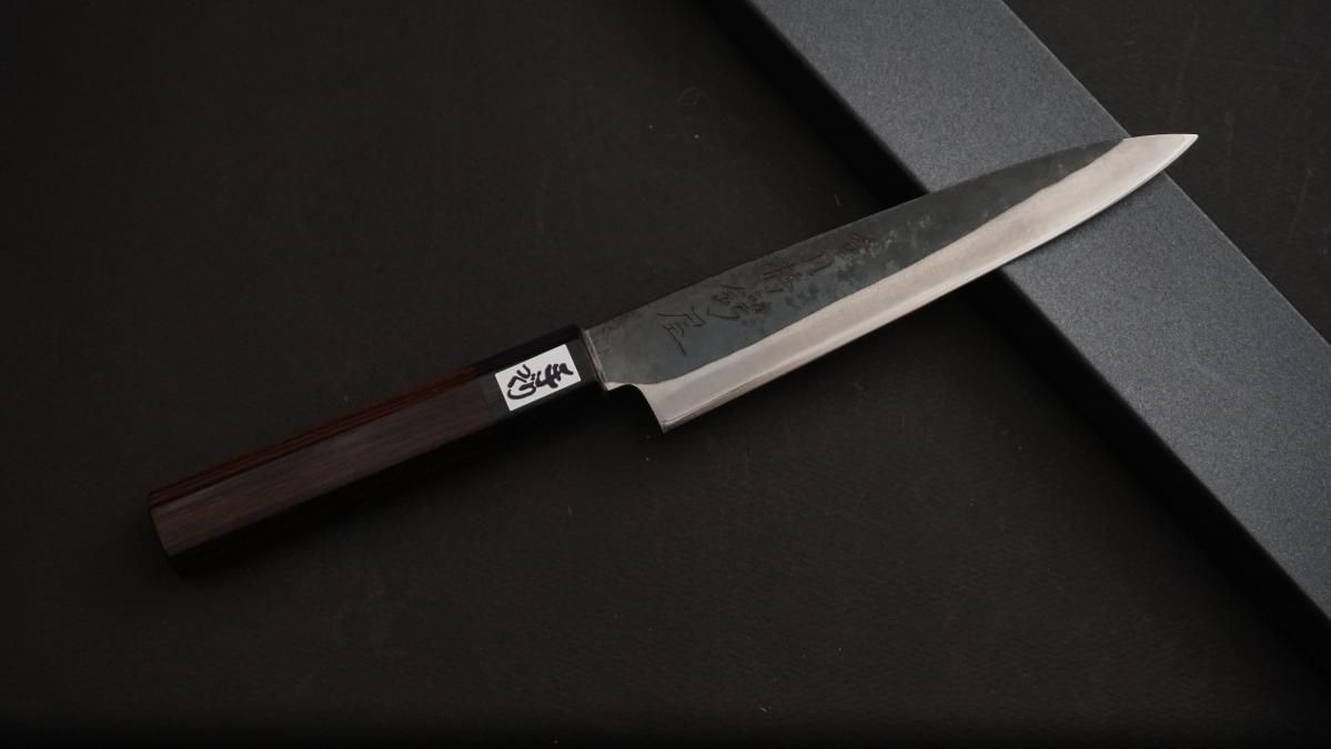 吉田刃物 Zdp 1 黒打 和式柄 ペティ 合羽橋 つば屋包丁店