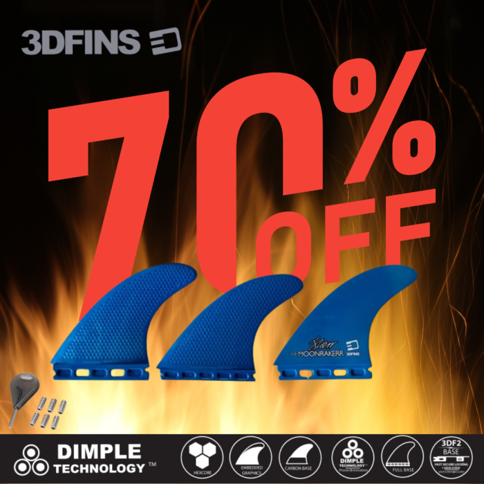 SALE 70% OFF 3DFINS COMPOSITE 7.0 -BLUE- FUTURE