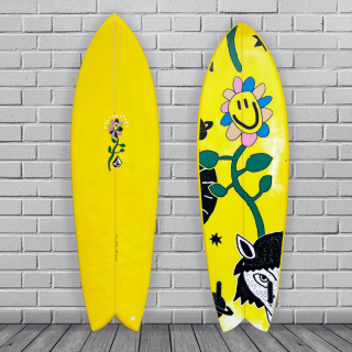  Volcom x Vampirate Side Cut Twin 6'1 x 20'3/4