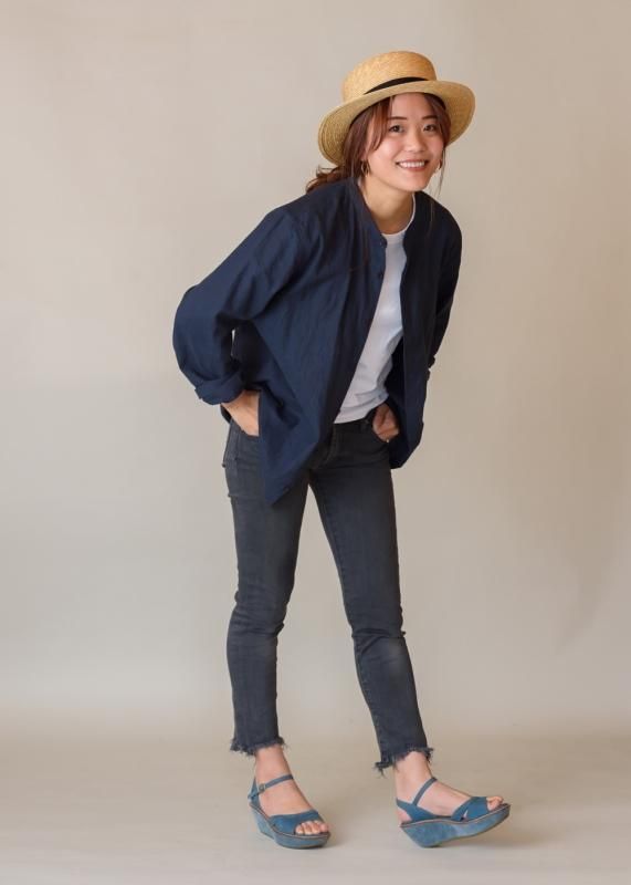 AMISH 売れ筋商品|||アミッシュ Tシャツ トップス レディース T-shirts Azure 好きな布地でつくる、アーミッシュのデイリーシャツ