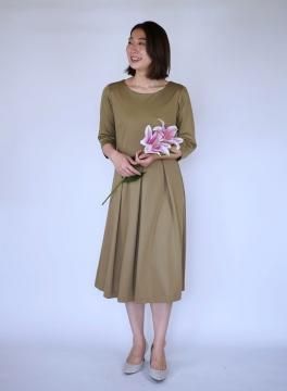 johanna mieli ヨハンナミエリ　アーミッシュワンピース KIKONO Johanna mieli アーミッシュワンピース ゴム袖 生成