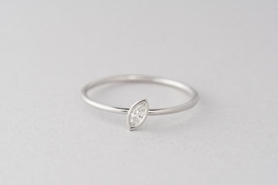Marquise マーキスカットダイヤモンドリング