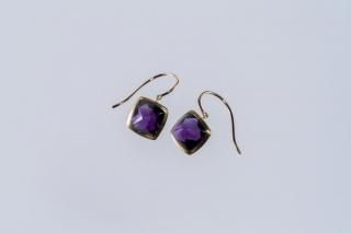 Clair アメシストのピアス