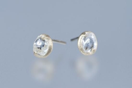 p様❀ リクエスト 2点 まとめ商品　原石ダイアモンド ピアス ギフト ダイヤモンド ピアス 片耳用 2ct I1 I POOR プラチナ 中央宝石